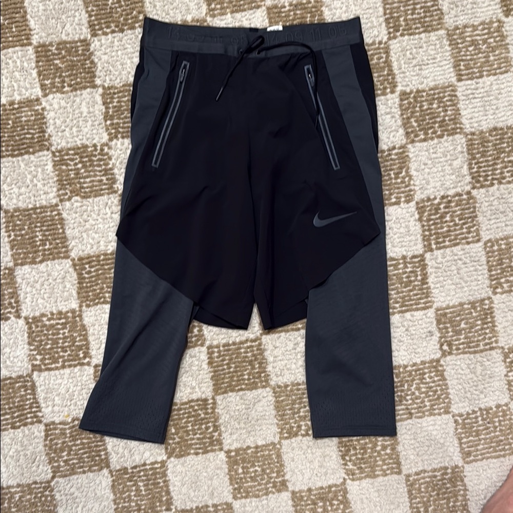 Nike Kids Black and Gray Bottoms